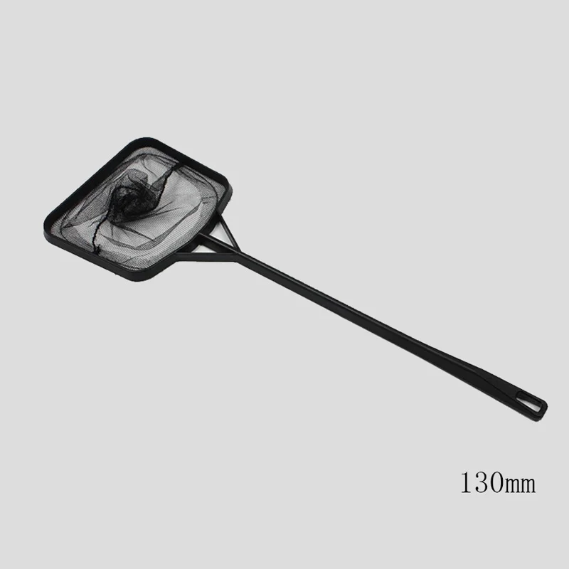 Черный портативный с длинной ручкой Квадратный Аквариум сачок для рыбы, сеть рыболовных объектов сачок для очистки