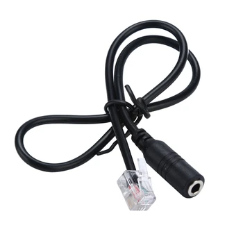 

1PC Phone Adapter rj11 to 3.5 female Adapter Convertor Cable PC Computer Headset Telephone