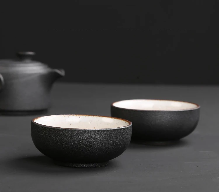 Китайский официальный керамический чайник, чайники gaiwan с 2 чашками для пуэр, набор чайников, портативный чайный набор для путешествия, посуда для напитков