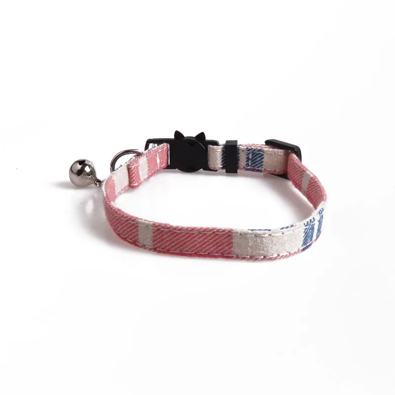 Hot cat collar collar scarf cat accessories collar plaid pet collar kitten butterfly style with bell pet collar cat