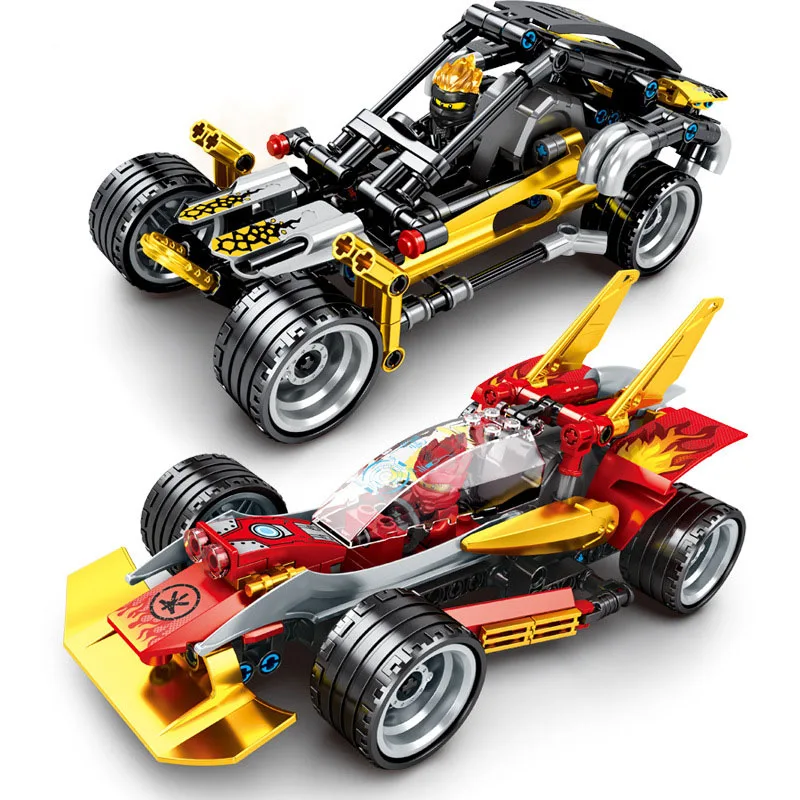 

Toys For Children Ninja Phantom Hero Chariot Boomerang Model Kit Boy Diy Assembled Educational Building Block Brick Kids toy O09