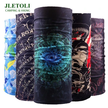 

JLETOLI Windproof Hiking Scarf UV Protection Face Mask Outdoor Sport Bandana Headwear Climbing Breathable Pirate Hat Neck Warmer