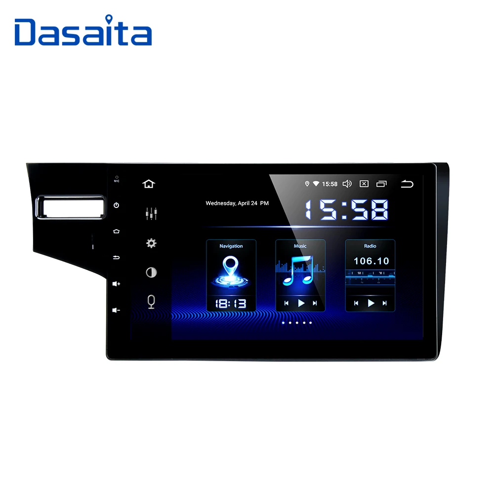 Автомобильный мультимедийный плеер Dasaita на Android 10 2 с IPS экраном GPS для Honda Fit Jazz 0 2015