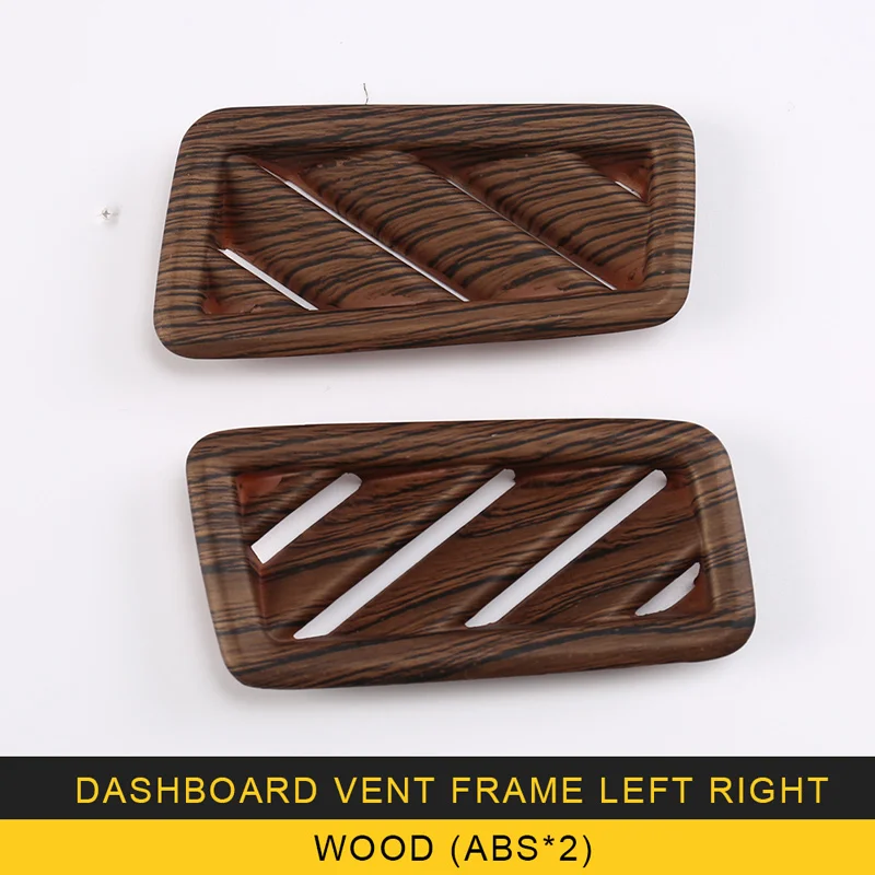 WoodX2ABS Для Volkswagen VW Atlas- Авто приборная панель воздуха на выходе вентиляционная рамка накладка Наклейки интерьерные аксессуары - Название цвета: WoodX2ABS