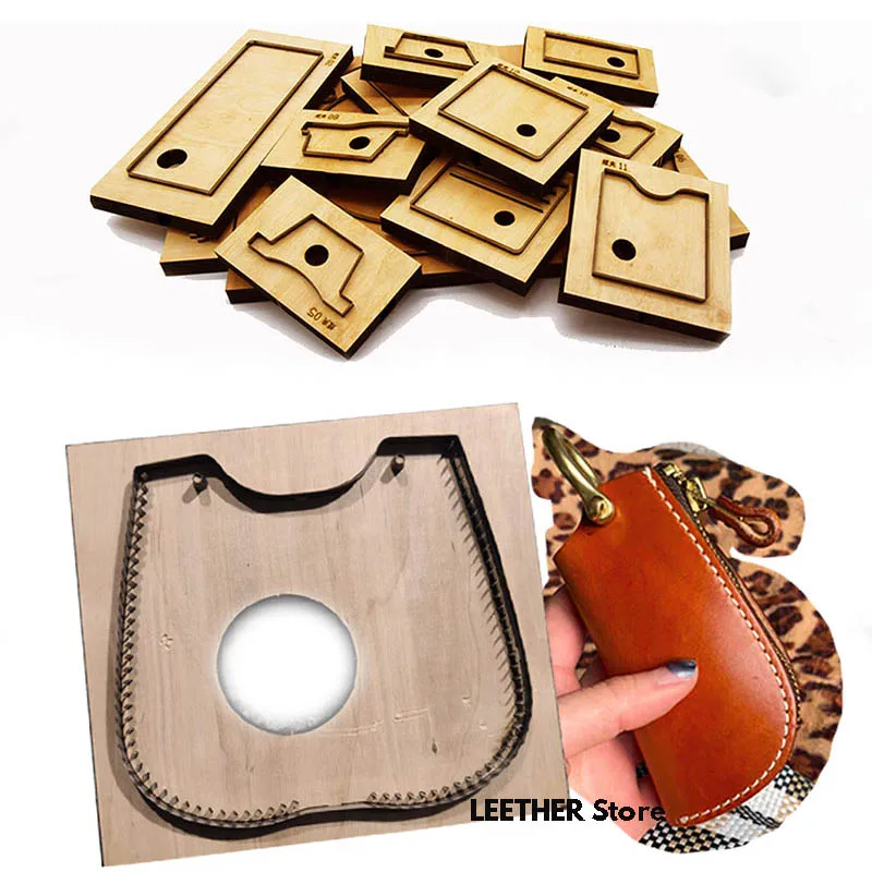 Japan Steel Blade DIY Leather Craft Horseshoe Design Key Ring Bag Rivet