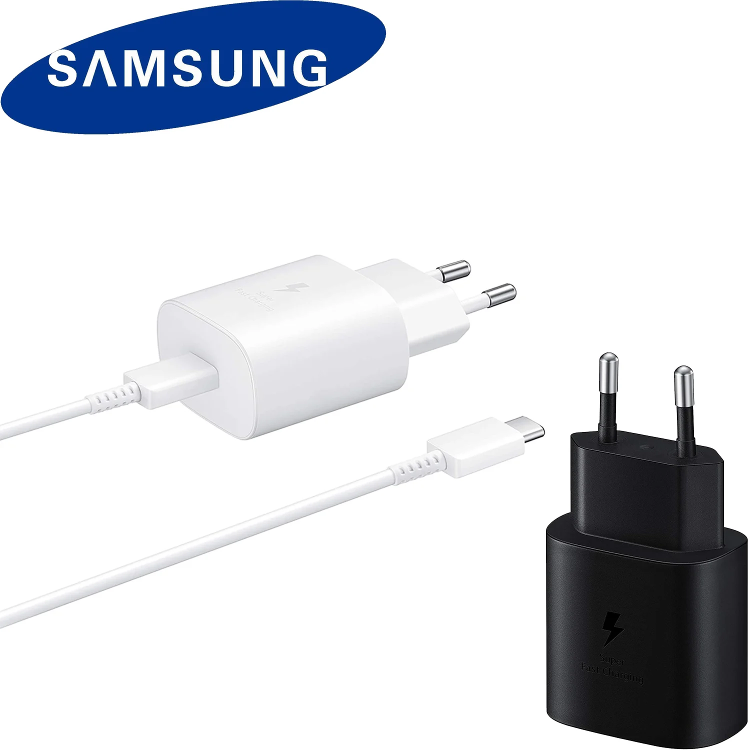 Оригинальное зарядное устройство a50 для samsung 25 Вт быстрая зарядка Usb PD Eu дорожная