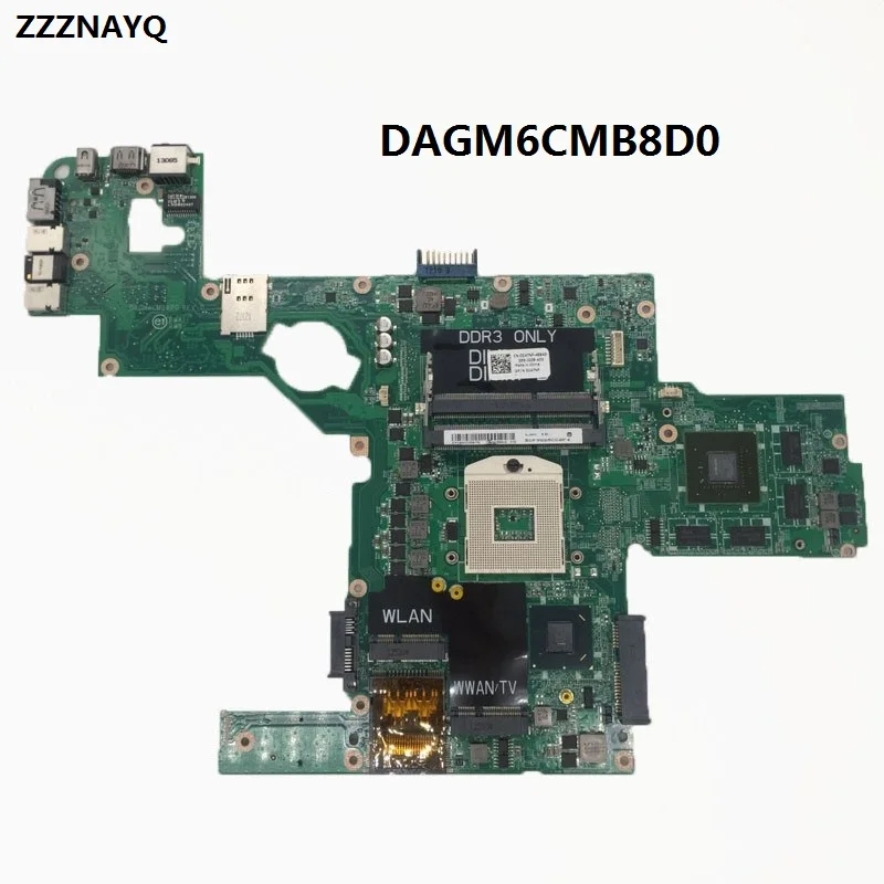 ZZZNAYQ DAGM6CMB8D0 CN-0C47NF 0C47NF с видеокартой чип основная плата для Dell XPS L502X Материнская плата ноутбука DDR3 ТЕСТ ОК