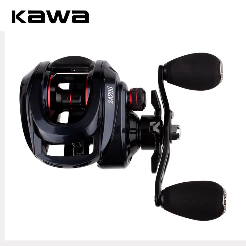 

Kawa Fishing Reel Casting Reel 6+1BB Gear Ratio 8.0 :1 Aluminum 2pcs Spools Magnetic Brake EVA Knob 210g Max Drag 8KG
