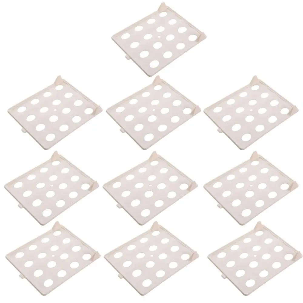 Beige 10pcs Behogar 10/12 шт одежды Прачечная складной Панели стекируемые футболка папки для хранения разделители лоток шкаф для одежды органайзер стеллажи для выставки товаров - Цвет: Beige 10pcs