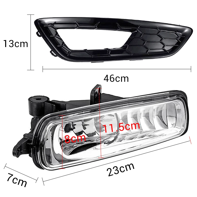 

Fog Lights for Ford Focus 2015-2018 for Ford Focus MK3 Headlight Covers Halogen Headlights Fog Light LED Fog Lights Lamp Frame