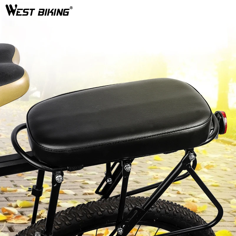 Велосипедное седло WEST BIKING мягкое эластичное из губки для горного велосипеда