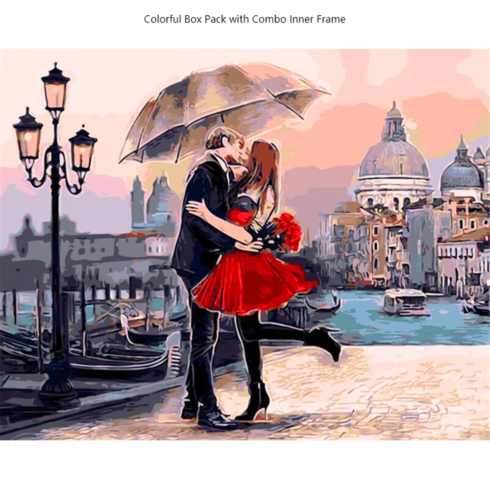 

CHIFEIYANG Painting By Number Creative Toys For Indoorsman's Time-killer DIY Oil Painting With Frame