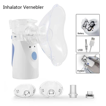 

Mini Handheld portable Inhale Nebulizer USB Inhaler Battery Operated Asthma Machine Silent Ultrasonic Rechargeable Automizer
