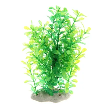 

Green Fake Plastic Water Plants for Fish Tank Aquarium Ornament