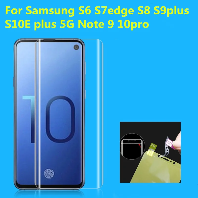 Front film and Back 3D Full Cover Screen Protector TPU Film For Samsung S7edge S8 S9 S10E 5G plus Note 8 9 10pro | Мобильные