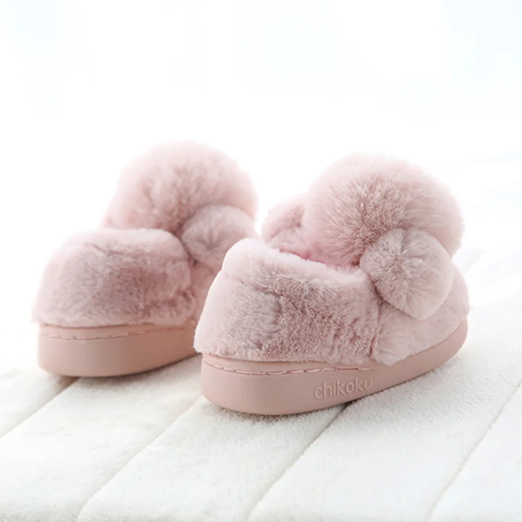 Toddler Boys Girls Little Kids Shoes Warm Cute Animal Kid Home Slipper Winter Warm Baby Girls Cartoon Rabbit Slipper Shoes