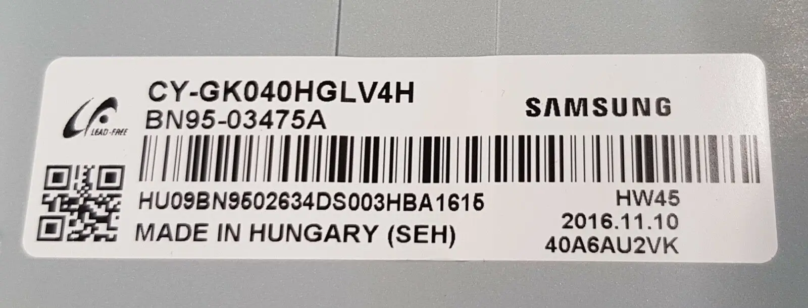 10 шт./лот BN96-34791A BN96-34792A светодиодный ТВ SAMSUNG UE40KU6100 UE40JU6400 UE40MU6105