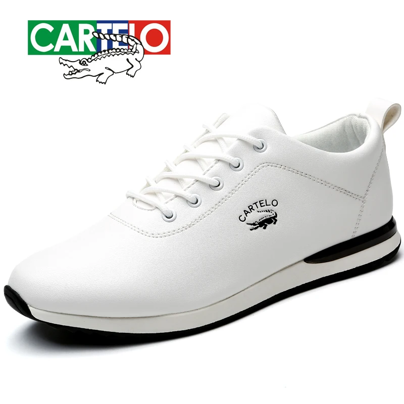 

CARTELO Sports and leisure men's shoes Men's Korean fashion trend Low-top belt leather surface anti-skid wear shoes men