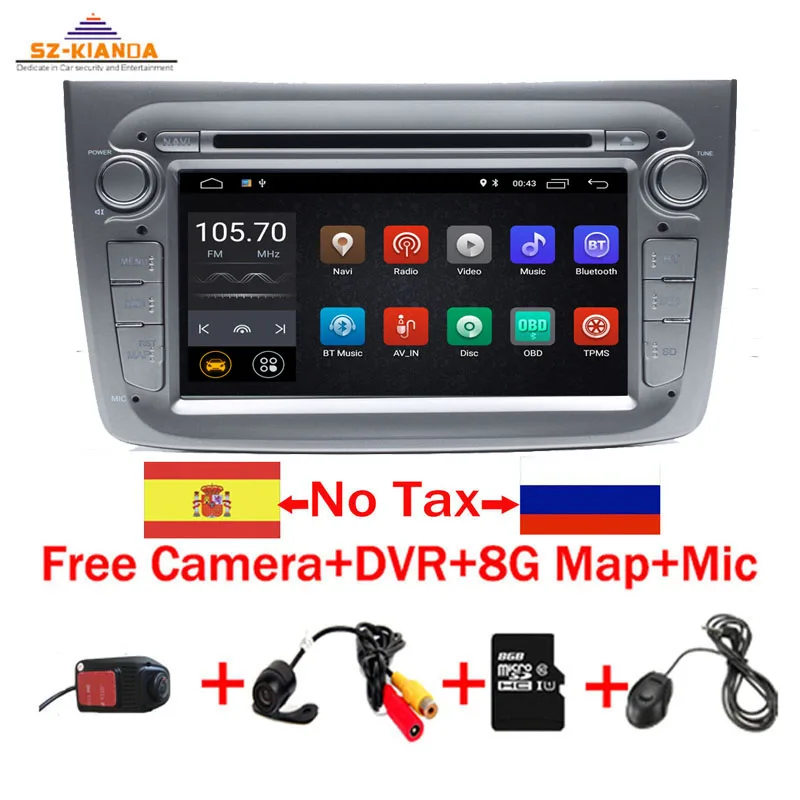 

In Stock Android 9.0 1Din Car Multimedia Player For Alfa Romeo Mito Auto Radio Quad Core Video DVD GPS navigation Wifi USB DVR