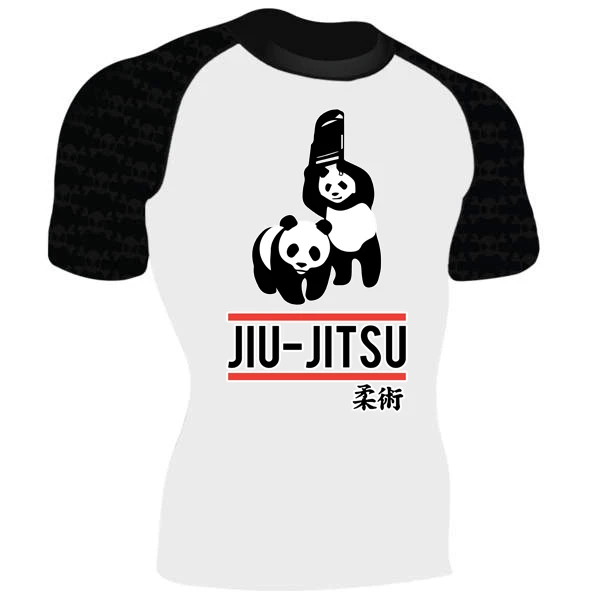 Другое Футболка с рисунком панды на заказ для ММА BJJ, Мужская футболка для тренировки в тренажерном зале, сухая футболка, рашгарды - Цвет: Другое