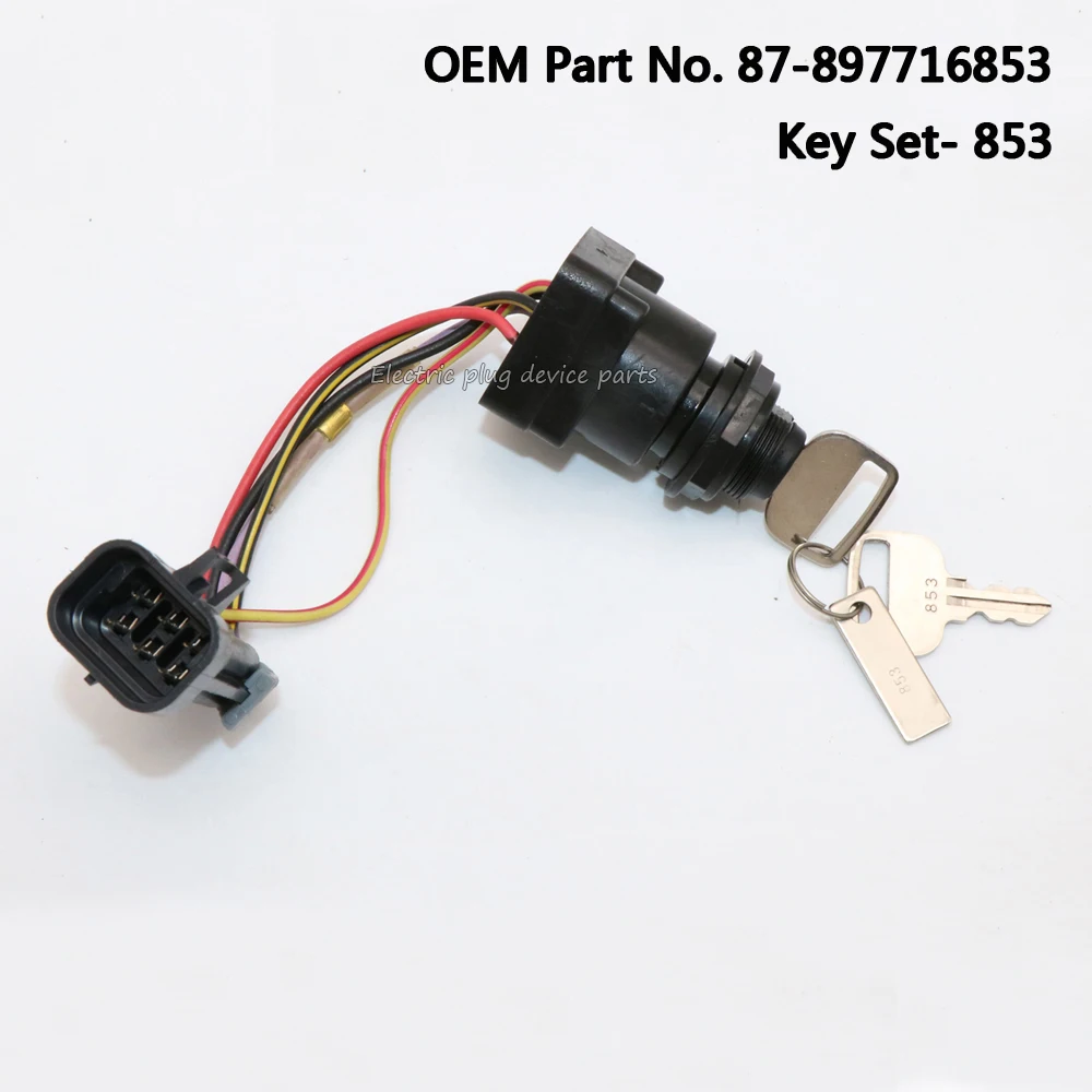 Genuine 87897716853 Ignition Key Set 853 for Mercury Mercruiser