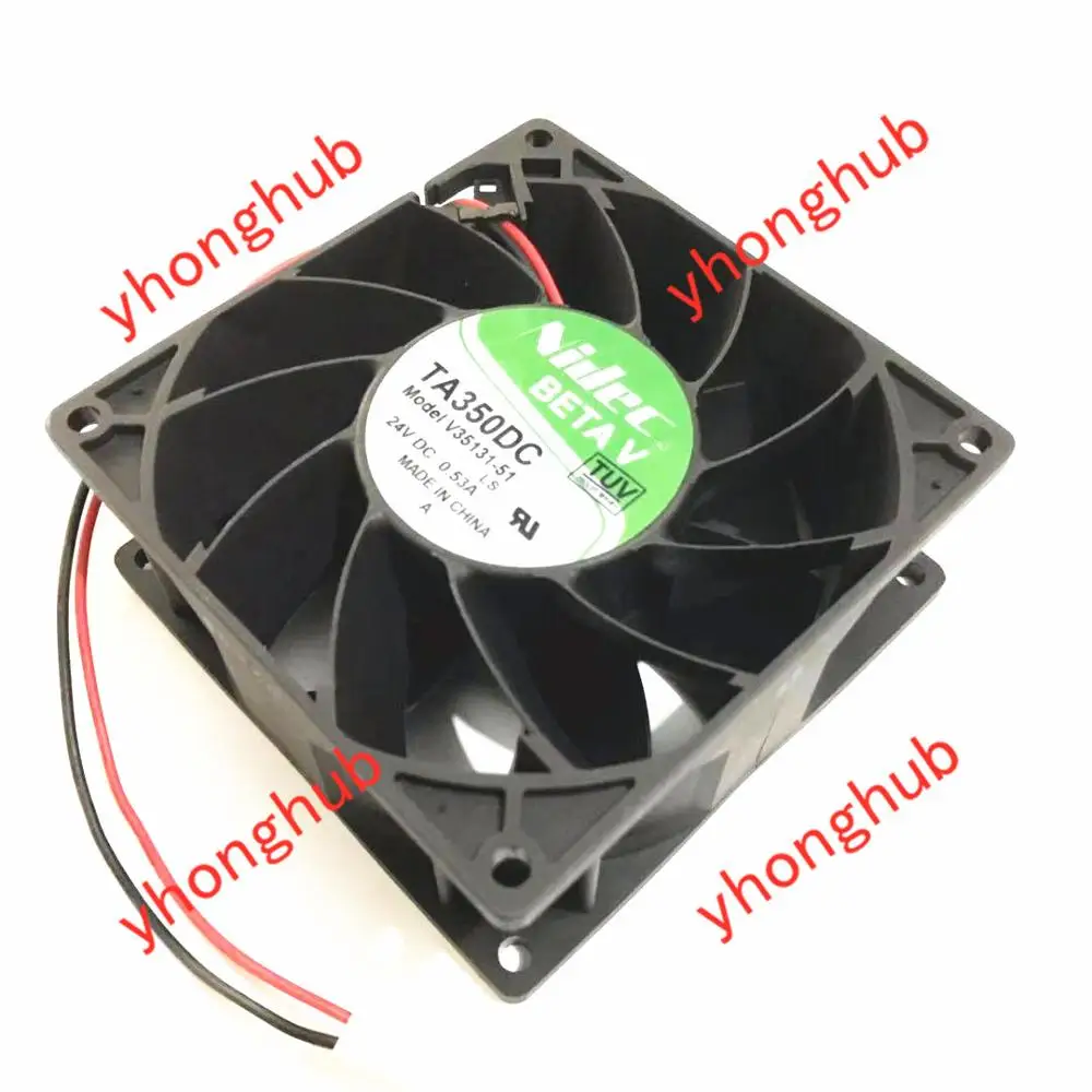 Nidec V3513151 dc 24v 0.53a 92x92x38 mm Ventilador de Refrigeração do Servidor de Fios