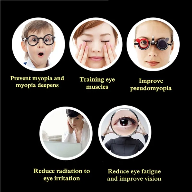 1 шт. защита для зрения с отверстием для очков улучшит ваше зрение лучший выбор для чтения или просмотра ТВ глаз фитнес