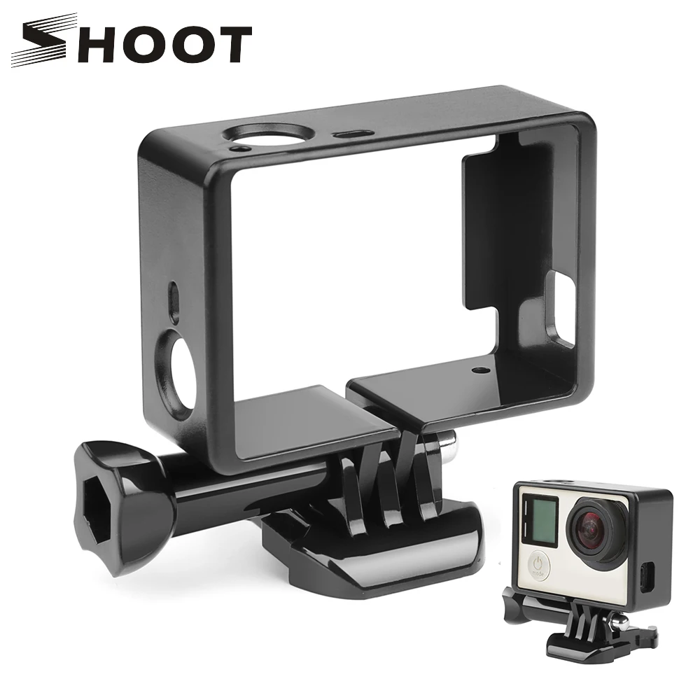 Shoot Standard Protective Border Frame For Gopro Hero 4 3 Black 3 Camera Case Protector Mount For Go Pro 3 4 Camera Accessory Sports Camcorder Cases Aliexpress