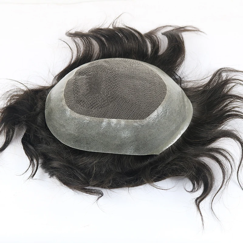 lace with skin toupee