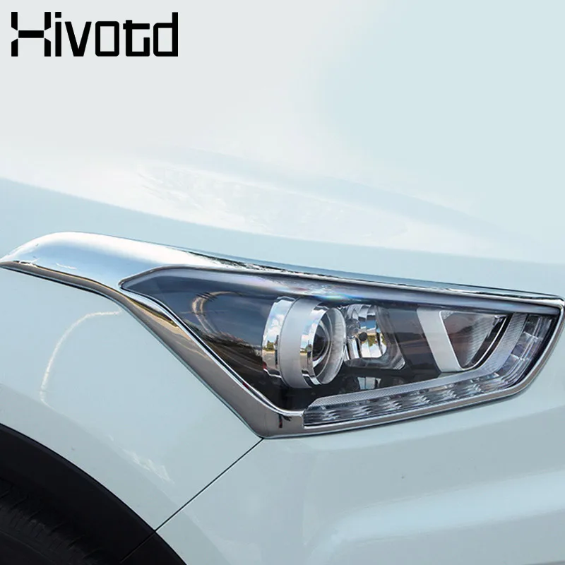 Hivotd для хундай крета ix25 hyundai Creta фары/задние фары крышка Стилизация хромированный