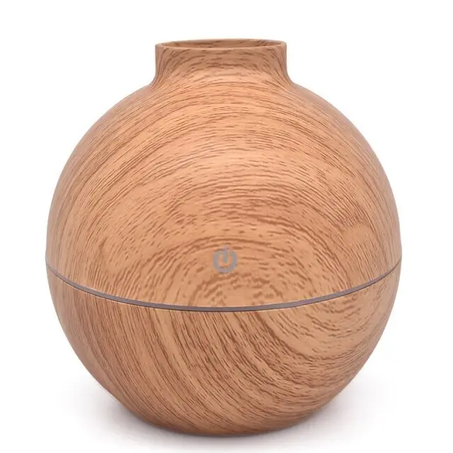 

USB wood grain essential oil diffuser, quiet home and office fresh air portable ultrasonic humidifier/air purifier H