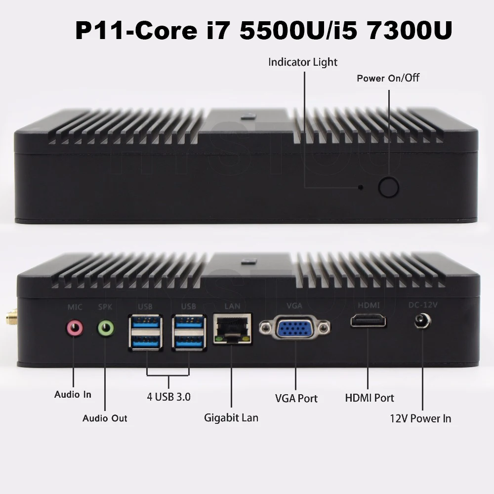 Intel Core i5 6200U minipc i7 5500U Kaby Lake компьютер i7 7500U Windows 10 Linux настольный компьютер Barebone i3 6006U тонкий клиент