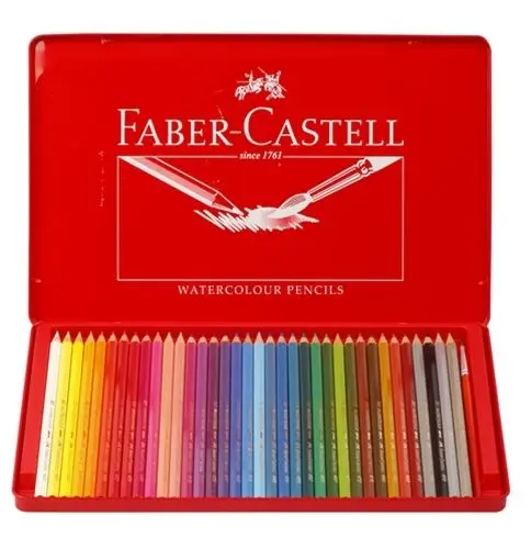 36 акварельных цветных карандашей Faber Castell чехол для художественного рисования