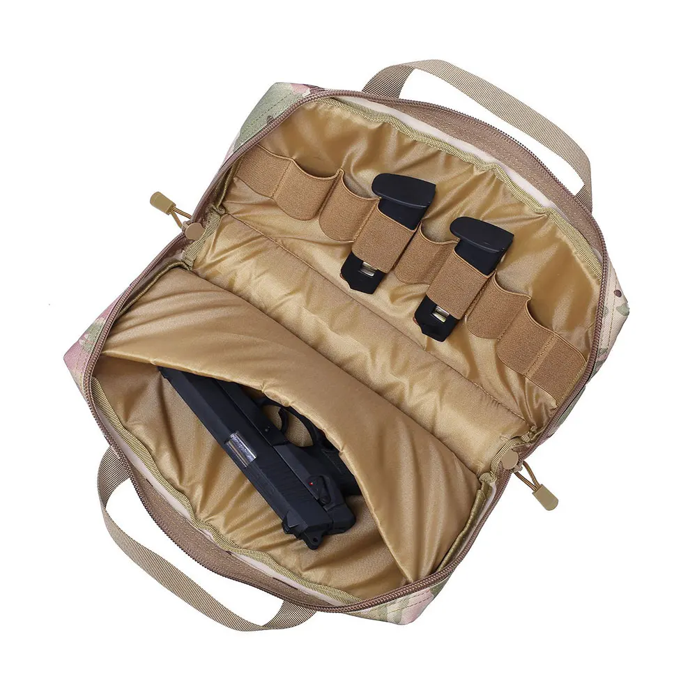 Tactical Pistol Range Bag Gun Case for Handgun and Ammo Carry,Portable Soft Pistol Case Handgun Holster EDC Hunting Tool Pouch 5