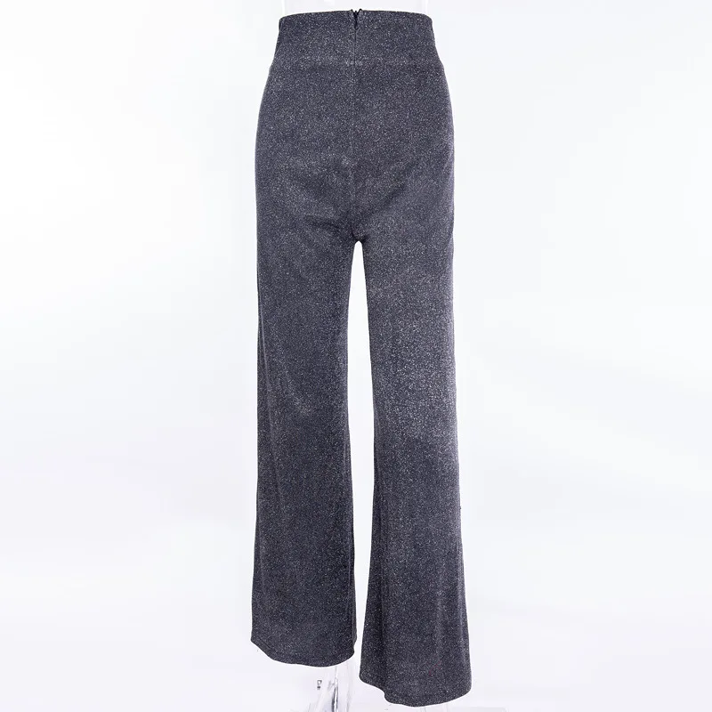 

Shining Sequins Bling Party Silver Black Sexy Bodycon High Street Pants