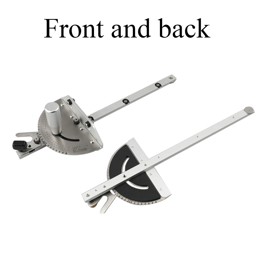 

450mm Aluminium Router Tool For Table Saw Miter Gauge Adjustable DIY Ruler Durable Accessories With Track Woodworking Assembly