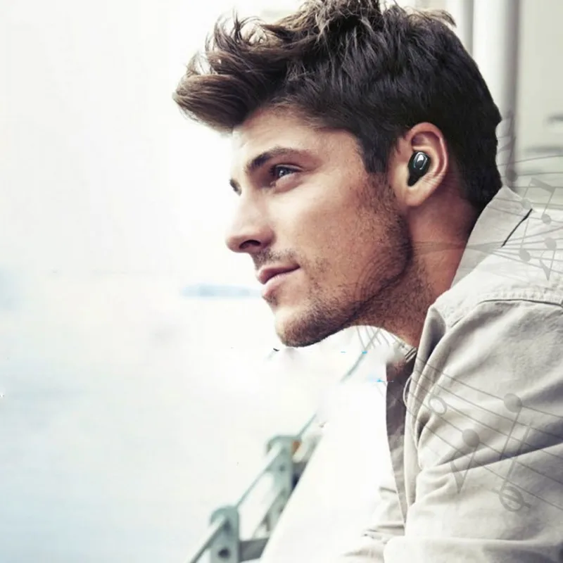 For Bluetooth V5.0+EDR version T18S Wireless Earphone With Charging Box Headset Suit For Laptop/PC/Tablet Bluetooth Devices