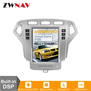

caraplay vertical Tesla screen Android 9.0 Car Multimedia Player For Ford Mondeo MK4 2007-2010 GPS Navi Radio stereo head unit