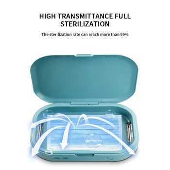 

Portable UV Cell Phone Sterilizer Aromatherapy Function Disinfection Phone Cleaner Box For Cellphone Toothbrush Jewelry Watches