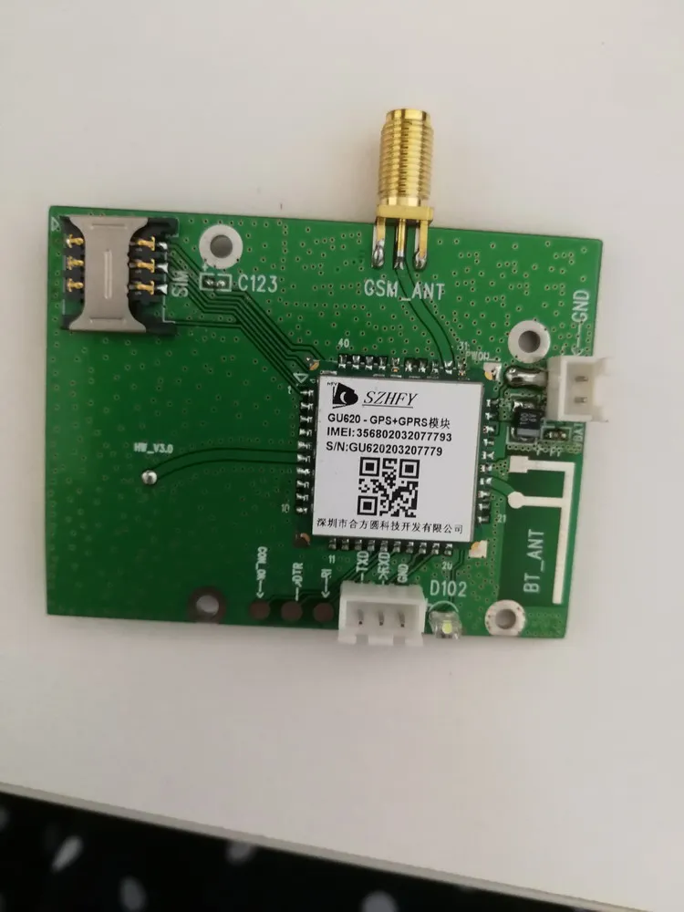 GPRS+ gps+ LBS+ Bluetooth четырехъядерный модуль GU620 макетная плата+ Встроенная антенна+ чип