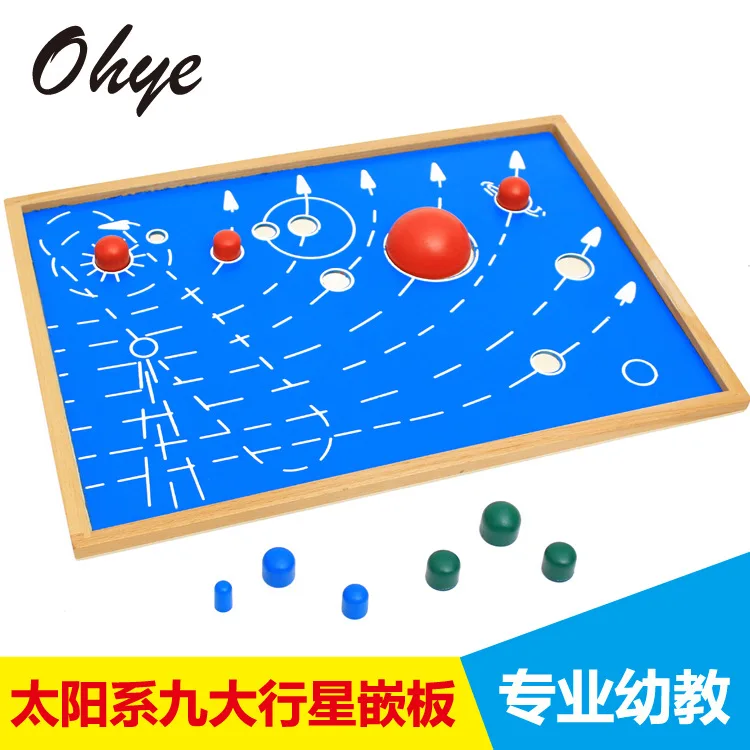 

Genuine Product Montessori ENLIGHTEN Early Education Professional Edition Nine Planets Scientific And Educational Toy Number Chi