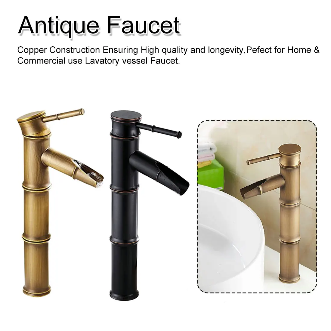 Латунный Смеситель для ванной комнаты роскошный кран раковины высокий