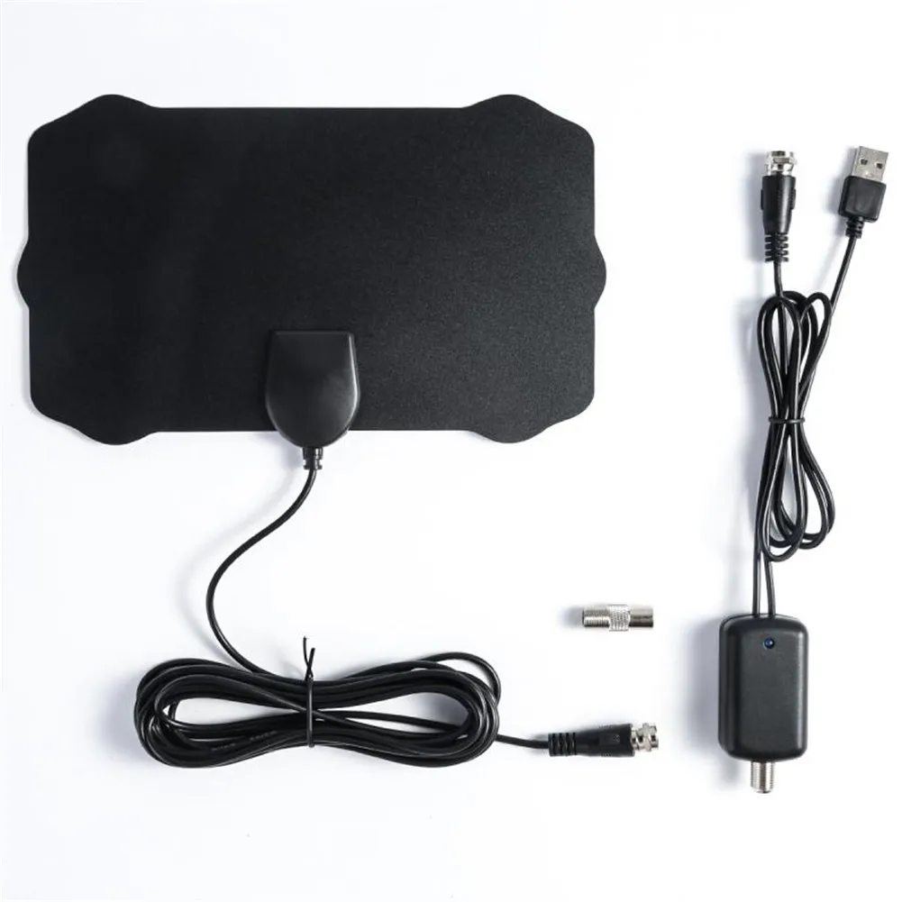 Radius Surf Fox HD Mini Antennas Aerial120 Miles TV Antena 1080P Digital HDTV Indoor TV Antenna With Amplifier Signal Booster
