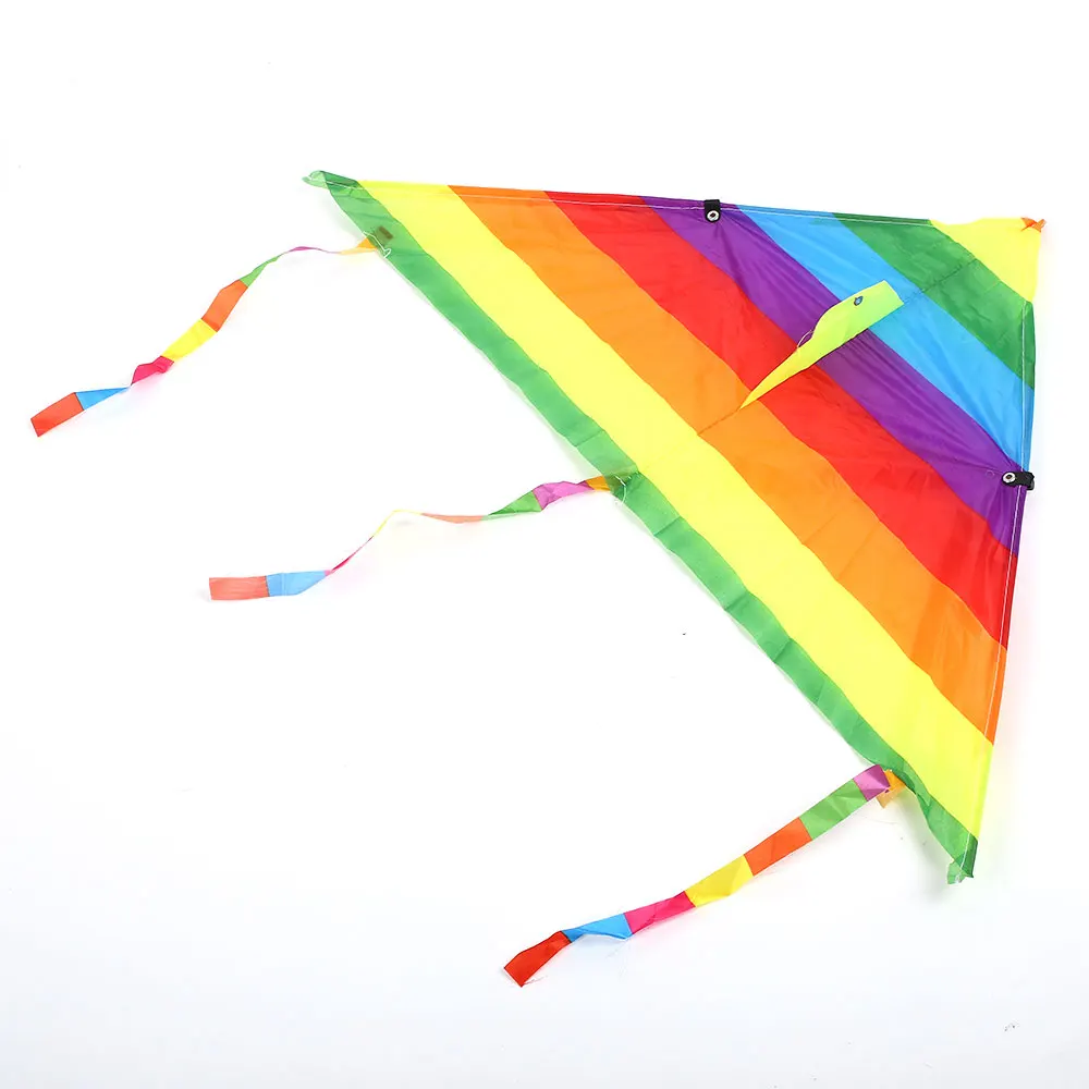 Открытый детский треугольник полиэстер Радуга воздушный змей многоцветный Красивая Детская игрушка модная новинка воздушный змей детский подарок