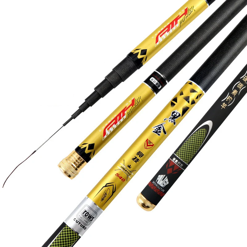 

New Arrivel Stream Rod 3.6m/4.5m/5.4m/6.3m/7.2m Telescopic Fishing Rod Carbon Fiber Hand Pole for Carp Fishing B327