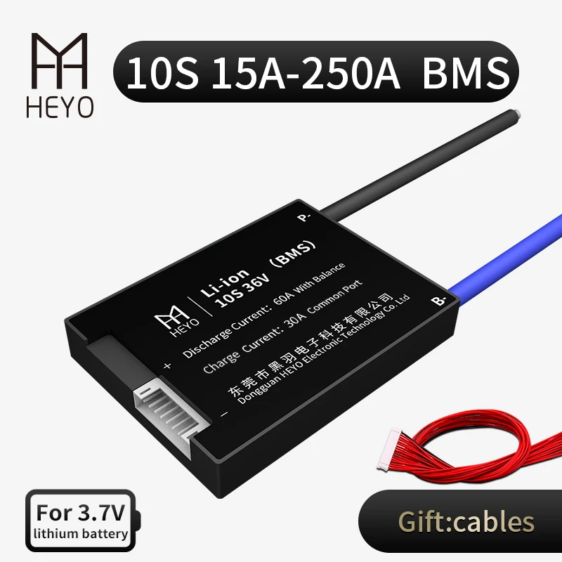 HEYO литиевая батарея li ion 10S 36V 15A 20A 40A 60A 100A BMS 35AH NMC с водонепроницаемой функцией