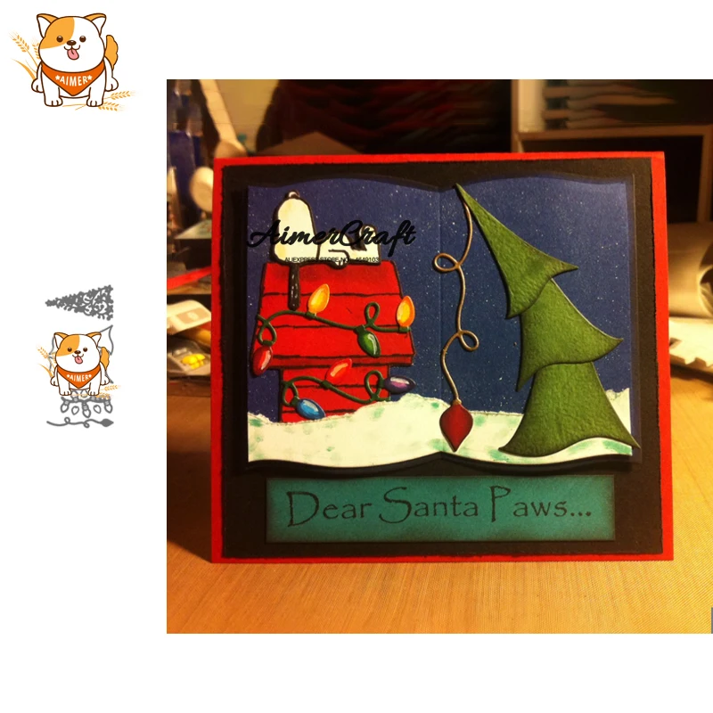 Креативные металлические Вырубные штампы в виде рождественской елки