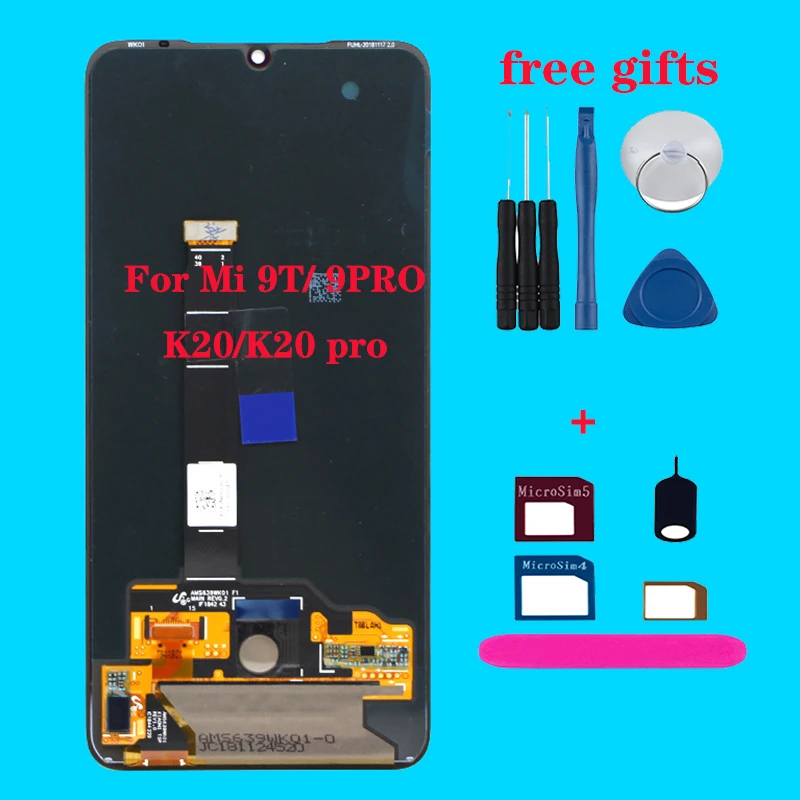 ЖК-дисплей AAA + для xiaomi mi 9t pro дисплей с сенсорным экраном дигитайзер замена redmi K20 Pro