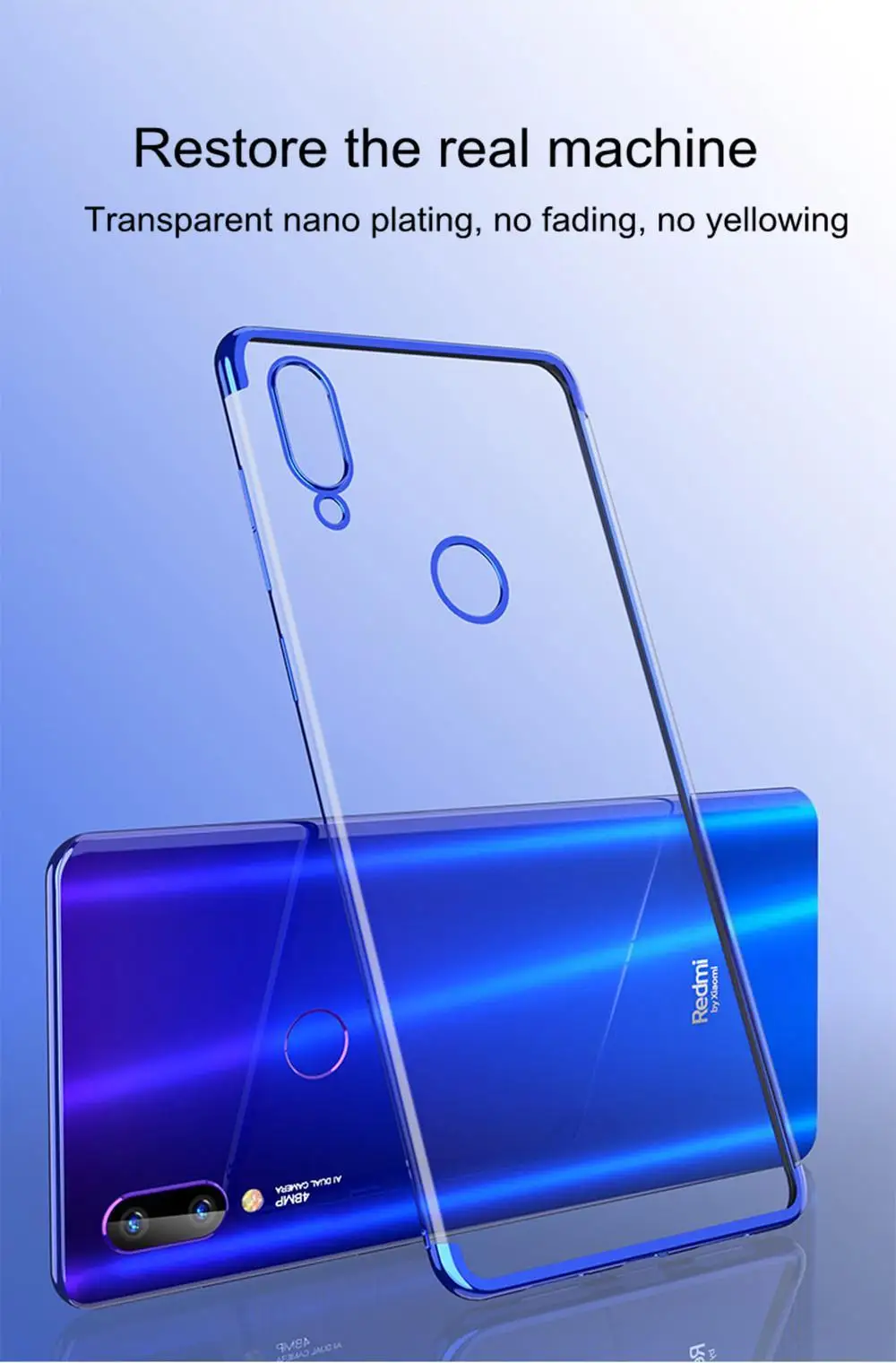 Мягкий металлизированный чехол для телефона для Xiaomi mi 9T Pro CC9 CC9E A3 Lite Red mi K20 Note 8 7 6 5 Pro 7A прозрачная задняя крышка на красный чехол mi Note8