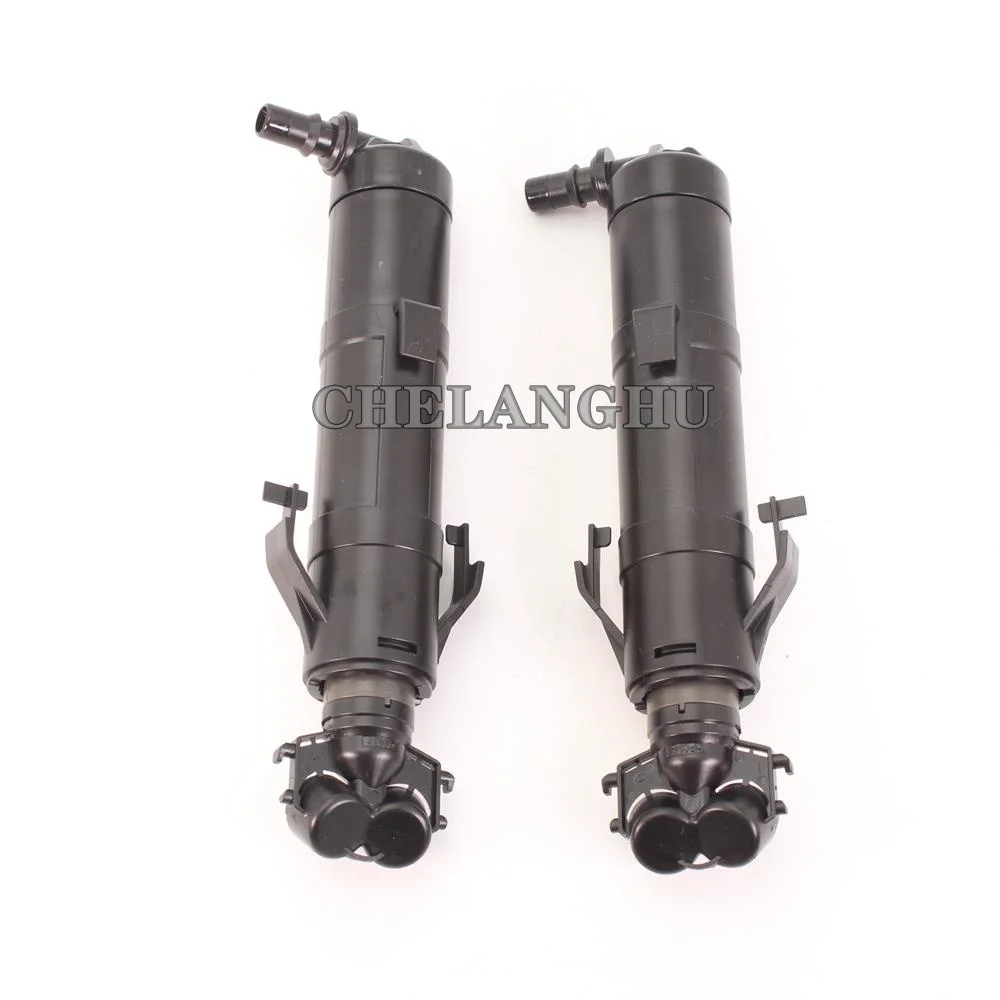 Car-styling Headlight Washer Sprayer Nozzles Cylinders Jets For VW Polo 6C Hatchback 2014 2015